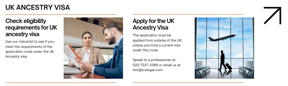 UK Ancestry Visa - Apply for the UK Visa